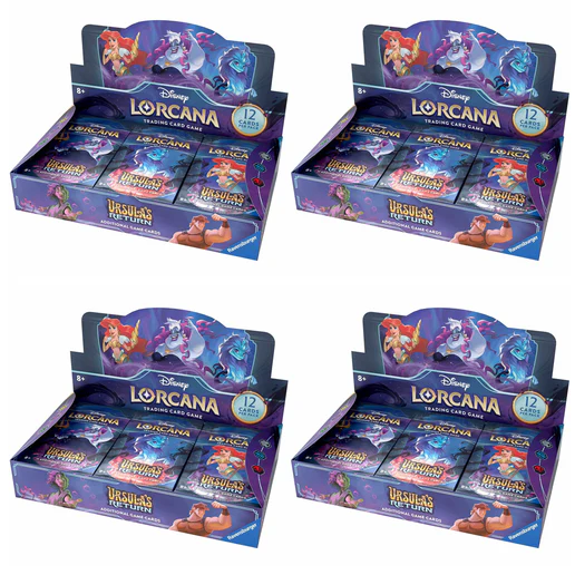 Disney Lorcana Set 4: Ursula's Return - Booster Box x4 (Sealed Case) (Pre-order - in store collection only)