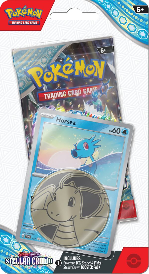 Pokémon Scarlet and Violet Stellar Crown 1 Pack Checklane Blister Horsea