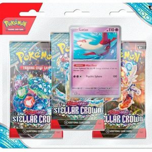 Pokémon Scarlet and Violet Stellar Crown 3 Pack Blister Latias