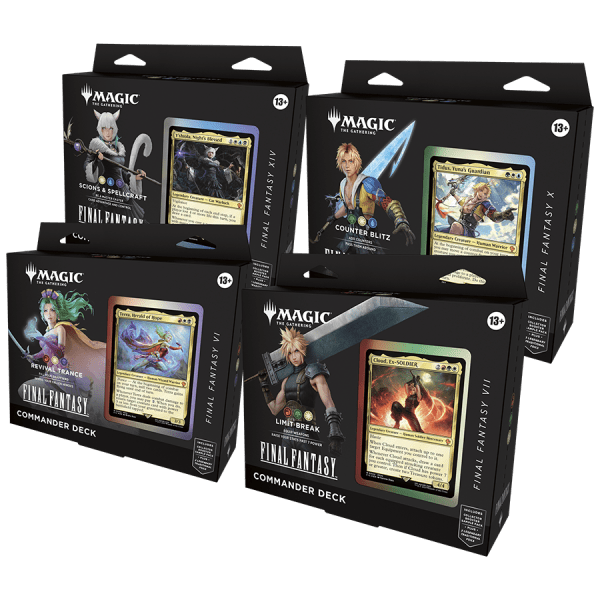 Magic: The Gathering: Final Fantasy Commander Deck (All four)